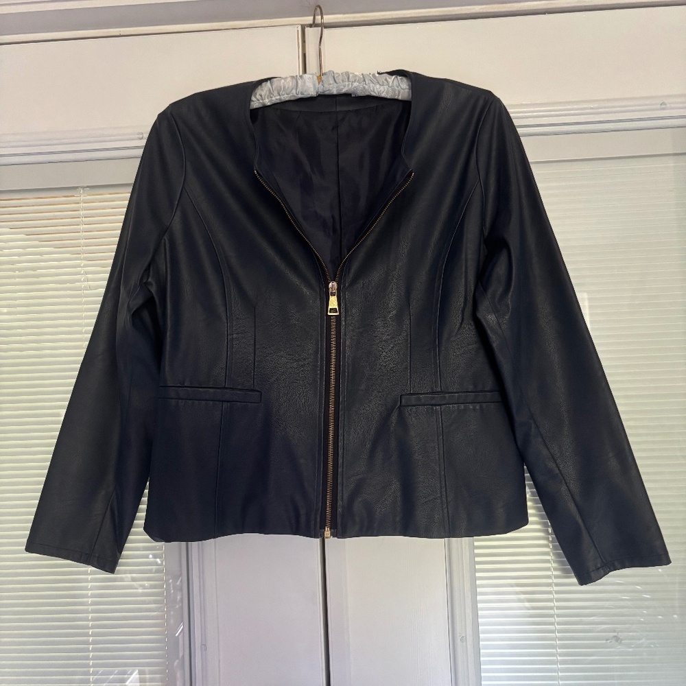 Jacket faux leather